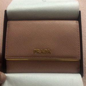 Authentic Prada Saffiano short wallet